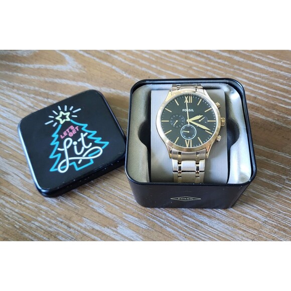 Fossil BQ2362 Fenmore Multifunction Gold-Tone Stainless Steel Watch44 mm(s) - Picture 3 of 10